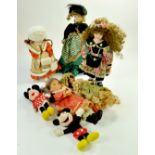 Group of Porcelain Dolls plus Disney Plush Toys. Note: We are always happy to provide additional