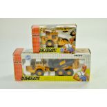 Joal diecast construction issues comprising Cement Truck and Roller. Excellent in worn boxes.