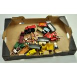 A group of diecast commercials, various makers and ages, including Corgi and Dinky. Some older