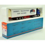 Tekno 1/50 diecast truck issue comprising ERF Curtain Trailer in the livery of Dodds. Appears very