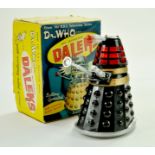 Marx Battery Operated Plastic Dr Who Dalek Toy. Appears generally very good in a very good box.