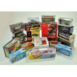 Misc commercial diecast, mostly Bus and Truck Models, boxed, including a ROS issue. Generally Good