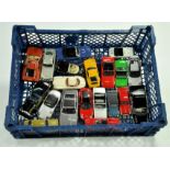 A group of diecast cars, mostly 1/43 various makers and ages, including Corgi. Generally good to