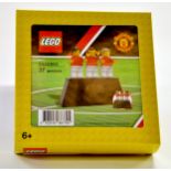 Lego Exclusive No. 6322502 The Manchester United Trinity Minifigure Set. Unopened. Rare. Note: We