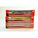 Britains 1/32 Farm issue comprising Trio of Combine Header Trailers in Red and Yellow (code 3)