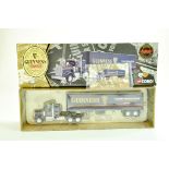 Corgi Diecast Commercial truck issue comprising No. 55801 Kenworth T925 with box trailer in livery