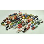 A group of mostly 1/43 and smaller scale diecast, Matchbox, including Hot Wheels older issues, Corgi