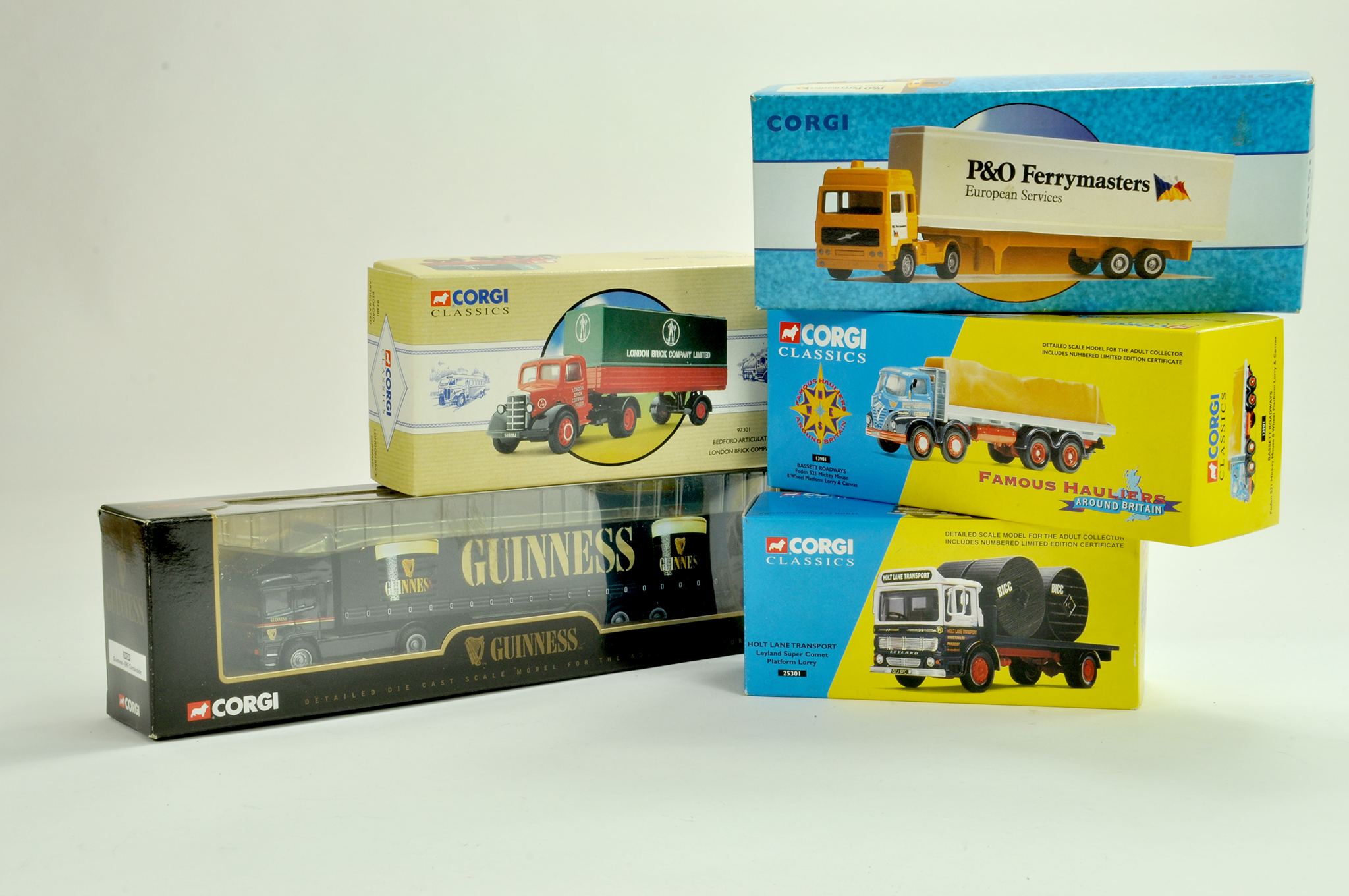 Corgi Diecast group comprising Truck issues. Classic Series plus 1/64 including Guinness, P&O and