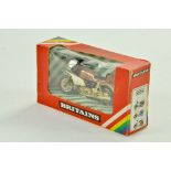 Britains 1/32 Motorcycle issue comprising No. 9654. Gold Finish. Appears very good to excellent in