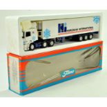 Tekno 1/50 diecast truck issue comprising DAF Fridge Trailer in the livery of Hargrave