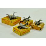 A group of dinky aircraft issues, generally good in fair boxes. Note: We are always happy to provide