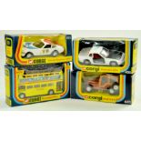 Corgi Boxed Issues comprising Ferrari Daytona, Porsche 924, Disneyland Bus and Jeep CJ-5. Very