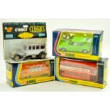 Corgi Boxed Issues comprising Rolls Royce, VW Polo, Mini Bus and Routemaster Bus. Very good to