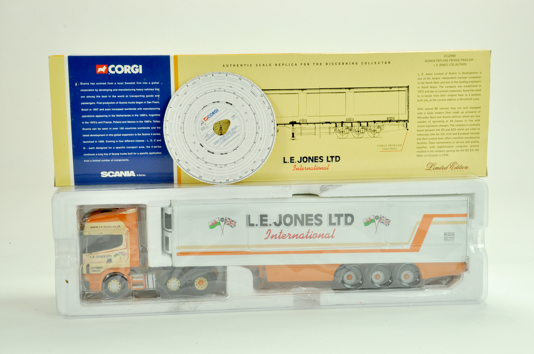 Corgi Diecast Truck issue comprising No. CC12908 Scania Topline `Fridge Trailer in the livery of