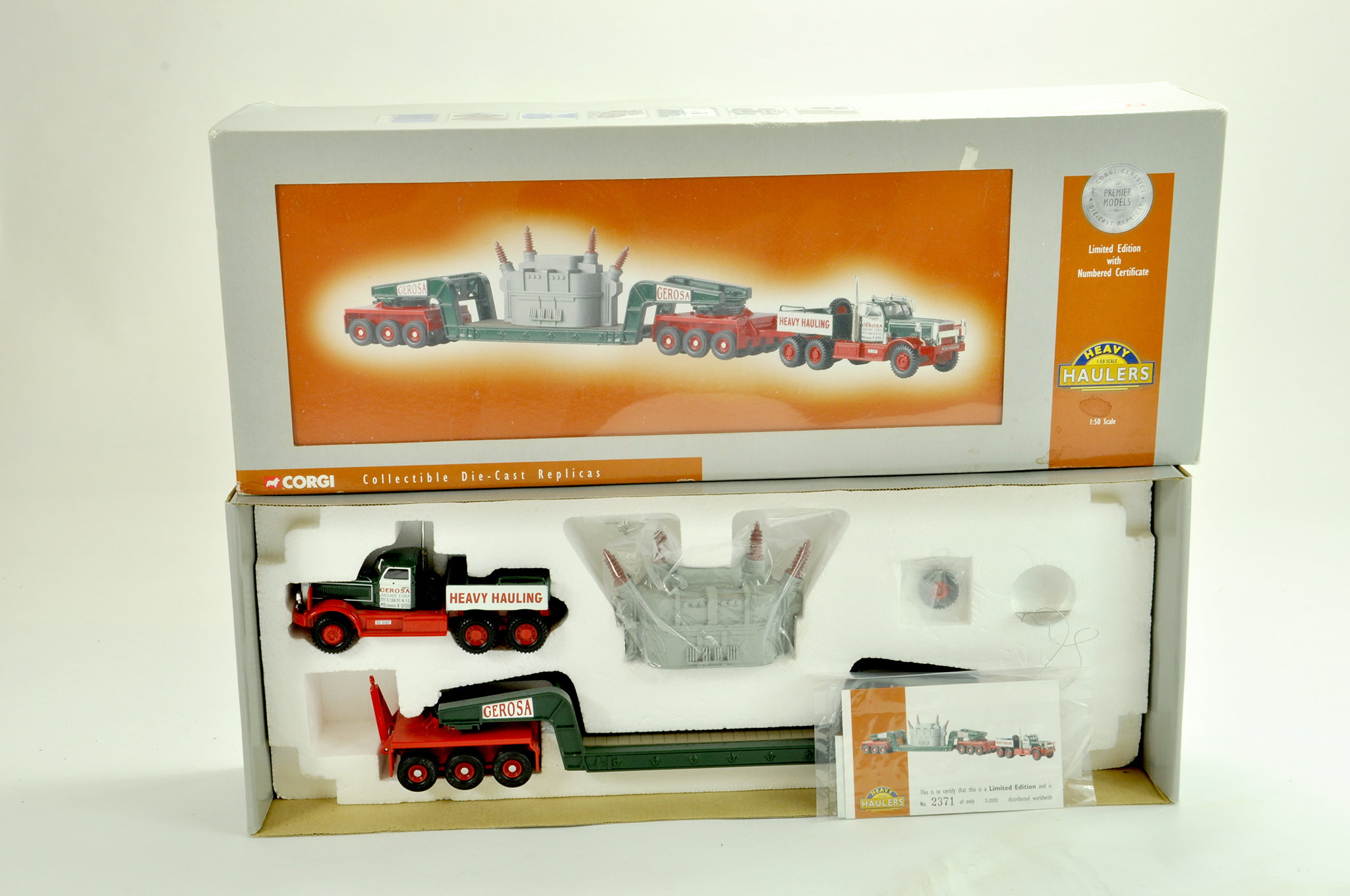 Corgi Diecast Truck issue comprising No. US55103 Diamond T980 Girder Trailer in the livery of