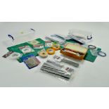 Large assortment of unused model making accessories comprising tape, sanding files, cutting set