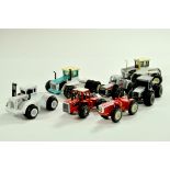 A quantity of harder to find 1/64 farm tractor issues, including Bid Bud, White and others.