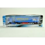 Cararama Diecast Truck issue comprising 1/50 Volvo Curtainside in the livery of Knights. Very good