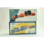 Corgi Diecast Commercial truck issues, Heavy Haulage duo comprising No. 31007 Annis and Co Diamond T