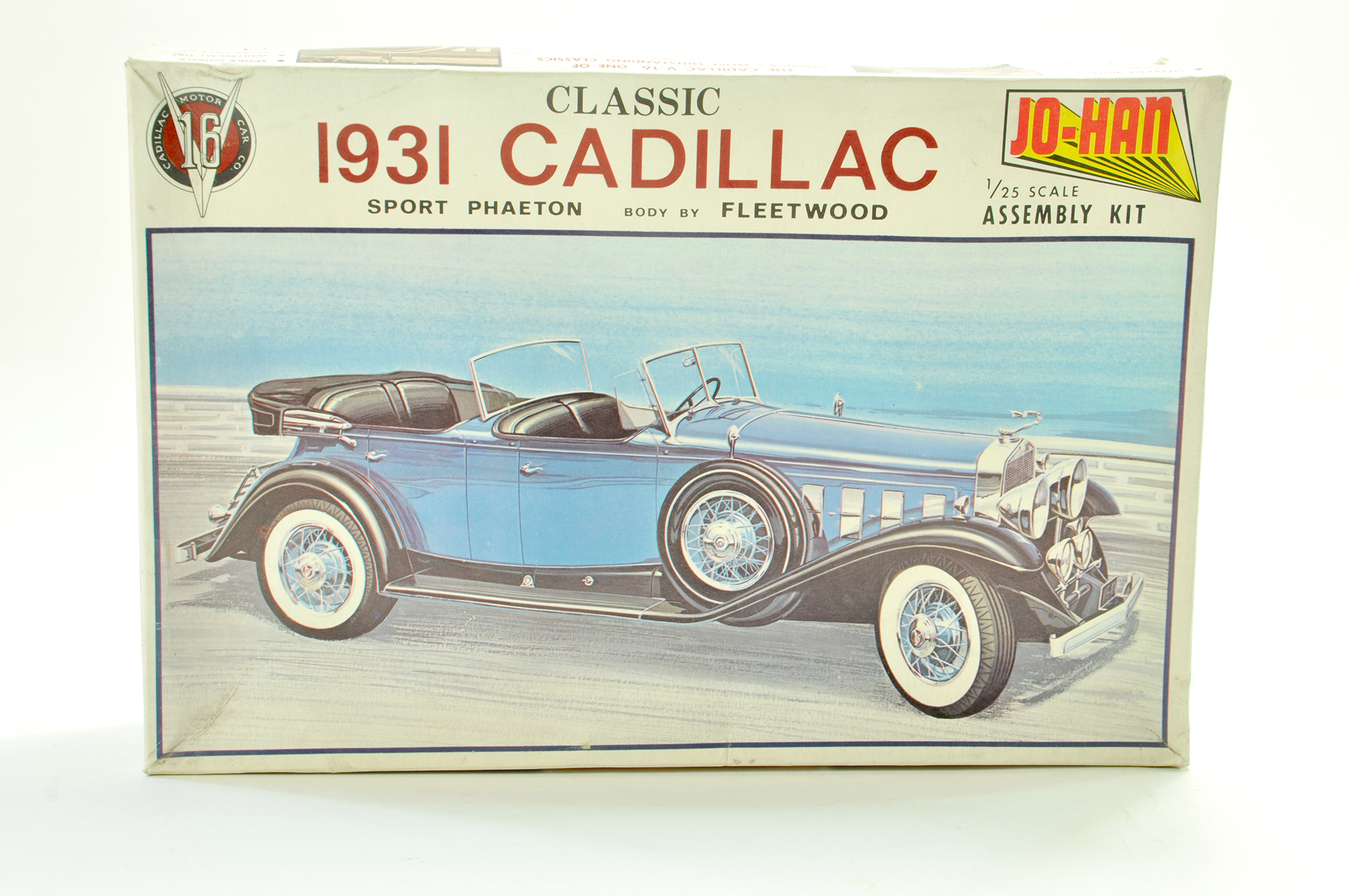 Jo-Han 1/25 Plastic Model Kit comprising 1931 Cadillac Sport Phaeton. Complete. Note: We are