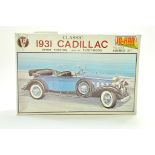 Jo-Han 1/25 Plastic Model Kit comprising 1931 Cadillac Sport Phaeton. Complete. Note: We are