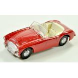 Triang Spot-On No. 105 Austin Healey 100-Six in red. Appears very good, some age related paint