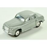 Corgi No. 204 Rover 90 Saloon. Issue is pale grey with flat spun hubs. A nice example, very good