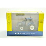 Universal Hobbies 1/32 Farm issue comprising New Holland T5.115 with Loader. Excellent and secured