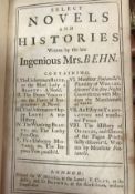 One volume "Select Novels and Histories Written by the Late Ingenious Mrs Behn" published W Meares,