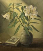 JOHN MATTHEW (BRITISH) "Still Life with Lilies",