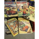 A box of various books to include childrens books "Playbox Annual 1951",