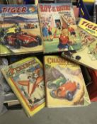 A box of various books to include childrens books "Playbox Annual 1951",
