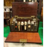 A 19th Century mahogany apothecary's chest,