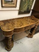 A Victorian walnut duchess-style dressing table