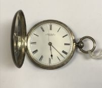 A 19th Century silver cased full hunter pocket watch, the movement by Payne & Co.