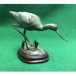 PATRICIA NORTHCOTT "Avocet" verdigris patinated bronze study (limited edition 222/300) (ARR)