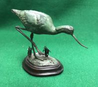 PATRICIA NORTHCOTT "Avocet" verdigris patinated bronze study (limited edition 222/300) (ARR)