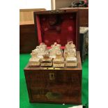 A 19th Century mahogany apothecary's chest,