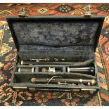 A Hawkes & Co Excelsior Sonorous Class clarinet numbered 1571 cased