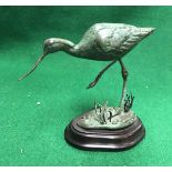 PATRICIA NORTHCOTT "Avocet" verdigris patinated bronze study (unnumbered but presumed limited