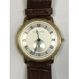 A Frederique Constant of Geneva gentleman's stainless steel cased wristwatch, gold plated,