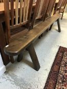 A 19th Century elm bench seat