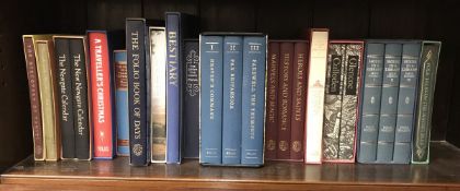 A box of various Folio Society volumes including "The Folio Book of Days", "The Grand Tour",