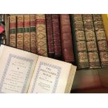 A box of various antiquarian books,