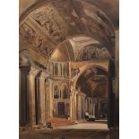 THOMAS HARTLEY CROMEK (1809-1873) "The Vestibule of Saint Mark's Basilica, Venice",