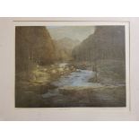 AFTER TERENCE MILLINGTON "River Dart 1" limited edition lithographic print No'd 57/100 signed in