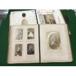 A box of Victorian and later photo albums