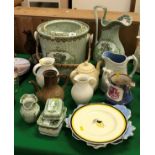 A collection of various chinawares to include Lustreware "Queen Victoria and Prince Albert" jug,