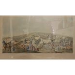 AFTER HENRY ALKEN "Epsom Races" coloured lithographic print
