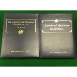 Two bound State Quarter collection folder containing 50 unique coins honouring the 50 states of the